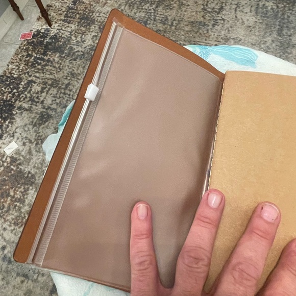 Brown Leather Journal with Festive Embellishments - Picture 6 of 7